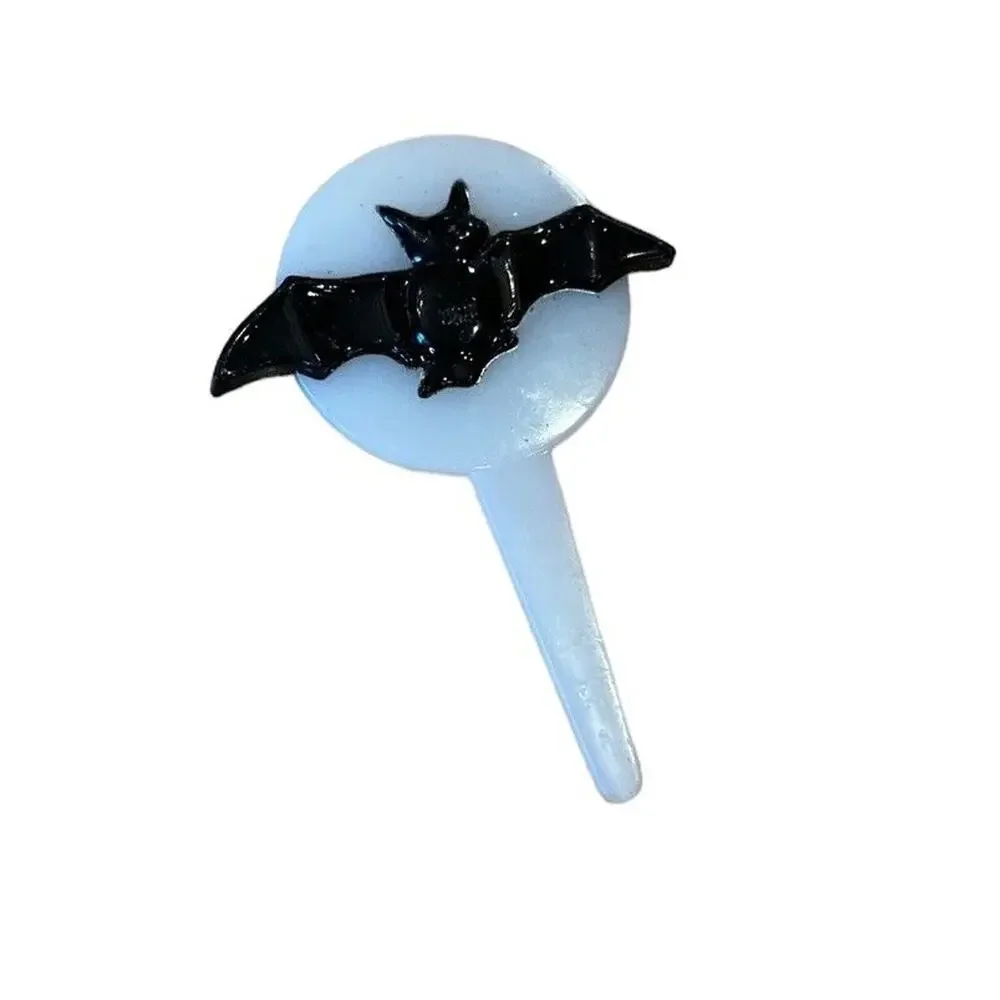 Vintage Halloween & Easter Cake Toppers Cupcake Bunny Bat Lot of 3